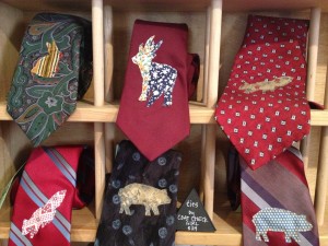 Coat Check Girl upcycled ties